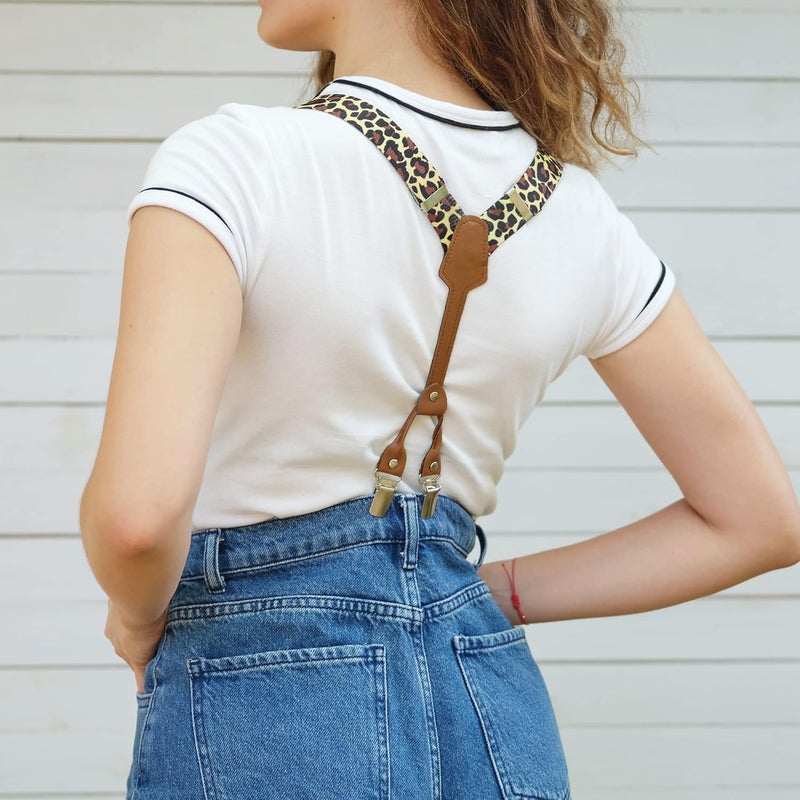 Action Ward Store Women's Suspenders - 1" Width - Y Back 4 Clip Skinny Ladies Suspenders - Image 3